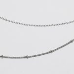 Double Nyaklánc 925 sterling ezüst ródium bevonattal - Souveraine