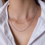 Double Nyaklánc 925 sterling ezüst ródium bevonattal - Souveraine