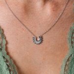 Feu Nyaklánc 925 sterling ezüst ródium bevonattal - Souveraine