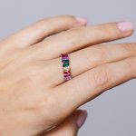 Iris Gyűrű 925 sterling ezüst ródium bevonattal - Souveraine