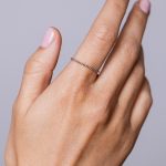 Baie Gyűrű 925 sterling ezüst ródium bevonattal - Souveraine