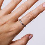 Lune Gyűrű 925 sterling ezüst ródium bevonattal - Souveraine