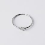 Star Gyűrű 925 sterling ezüst ródium bevonattal - Souveraine