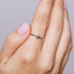 Star Gyűrű 925 sterling ezüst ródium bevonattal - Souveraine