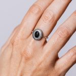 Amulette Gyűrű 925 sterling ezust rodium bevonattal - Souveraine