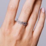 Denise Gyűrű 925 sterling ezüst ródium bevonattal - Souveraine