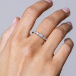 Aurore Gyűrű 925 sterling ezüst ródium bevonattal - Souveraine