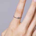 Lotus Gyűrű 925 sterling ezüst ródium bevonattal - Souveraine