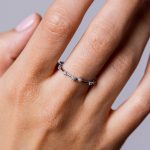 Androméde Gyűrű 925 sterling ezüst ródium bevonattal - Souveraine