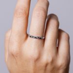 Soleil Gyűrű 925 sterling ezüst ródium bevonattal - Souveraine