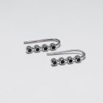 Pois Fülbevaló 925 sterling ezüst ródium bevonattal - Souveraine