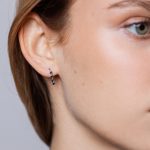 Pois Fülbevaló 925 sterling ezüst ródium bevonattal - Souveraine