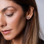 Harpon Fülbevaló 925 sterling ezüst ródium bevonattal - Souveraine