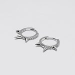 Pointes Fülbevaló 925 sterling ezüst ródium bevonattal - Souveraine