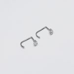 Blanc Fülbevaló 925 sterling ezüst ródium bevonattal - Souveraine