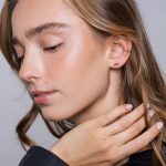 Myrtille Fülbevaló 925 sterling ezüst ródium bevonattal - Souveraine