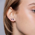 Pétale Fülbevaló 925 sterling ezüst ródium bevonattal - Souveraine