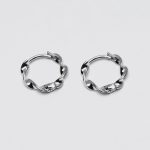 Enveloppé Fülbevaló 925 sterling ezüst ródium bevonattal - Souveraine