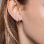 Colette Fülbevaló 925 sterling ezüst ródium bevonattal - Souveraine