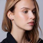 Feu Fülbevaló 925 sterling ezüst ródium bevonattal - Souveraine