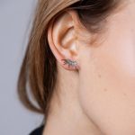 Feu Fülbevaló 925 sterling ezüst ródium bevonattal - Souveraine