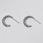 Roulis Fülbevaló 925 sterling ezüst ródium bevonattal - Souveraine