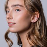 Renée Fülgyűrű 925 sterling ezüst ródium bevonattal - Souveraine