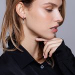 Soleil Fülbevaló 925 sterling ezüst ródium bevonattal - Souveraine