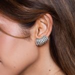 Jeanne Fülbevaló 925 sterling ezüst ródium bevonattal - Souveraine