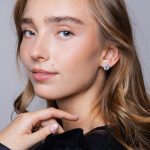 Piéce Fülbevaló 925 sterling ezüst ródium bevonattal - Souveraine