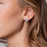 Piéce Fülbevaló 925 sterling ezüst ródium bevonattal - Souveraine