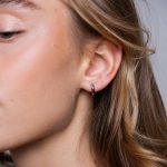 Rosalie Fülbevaló 925 sterling ezüst ródium bevonattal - Souveraine