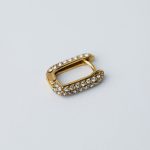 Elizabeth fülbevaló aranyozott nemesacél cirkóniával - Souveraine Jewelry