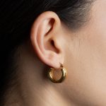 Nora fülbevaló 18 karátos arannyal borított nemesacél - Souveraine Jewelry