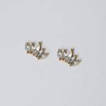 Luna fülbevaló aranyozott kopásálló hipoallergén nemesacél - Souveraine Jewelry