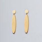 Leaf fülbevaló 18 karátos arannyal borított nemesacél - Souveraine Jewelry