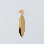Leaf fülbevaló 18 karátos arannyal borított nemesacél - Souveraine Jewelry
