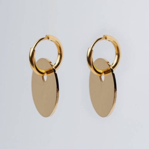 Page fülbevaló 18 karátos arannyal bevont nemesacél - Souveraine Jewelry
