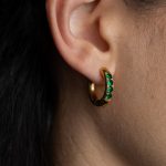 Lily fülbevaló aranyozott nemesacél cirkónia kövekkell - Souveraine Jewelry