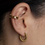 Star fülgyűrű aranyozott kopásálló hipoallergén nemesacél - Souveraine Jewelry