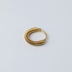 Serpent fülbevaló aranyozott nemesacél - Souveraine Jewelry
