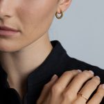 Serpent fülbevaló aranyozott nemesacél - Souveraine Jewelry