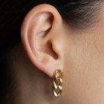 Wrap fülbevaló 18 karátos arannyal borított nemesacél - Souveraine Jewelry