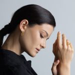 Wrap fülbevaló 18 karátos arannyal borított nemesacél - Souveraine Jewelry