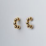 Grape fülbevaló 18 karátos arannyal borított nemesacél - Souveraine Jewelry