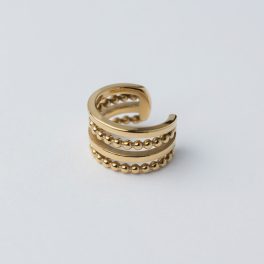 Leah fülgyűrű 18 karátos arannyal borított nemesacél - Souveraine Jewelry