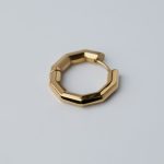 Wedge fülbevaló 18 karátos arannyal borított nemesacél - Souveraine Jewelry