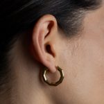 Wedge fülbevaló 18 karátos arannyal borított nemesacél - Souveraine Jewelry