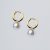 Pearl fülbevaló aranyozott nemesacél gyönggyel - Souveraine Jewelry