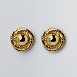 Brioche fülbevaló 18 karátos arannyal borított nemesacél - Souveraine Jewelry